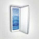 CONGÉLATEUR VERTICAL NEWSTAR 168 LITRES SILVER – Image 2