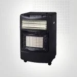 RADIATEUR COMBINÉ BIOLUX GAZ ET ÉLÉCTRIQUE - NOIR