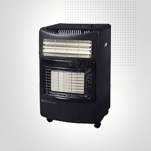 xxxxx RADIATEUR COMBINÉ BIOLUX GAZ ET ÉLÉCTRIQUE - NOIR - Image 1