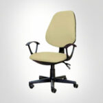 CHAISE SECRETARIAT EN SIMILI AVEC ACCOUDOIRS