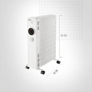 miiiii RADIATEUR BAIN D'HUILE MIDEA – Image 1