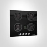 PLAQUE DE CUISSON AZUR 4 FEUX 60CM EN VERRE NOIR