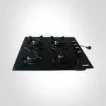 PLAQUE DE CUISSON DUNYA A GAZ 4FEUX VITRE NOIR