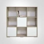 RANGEMENT CUBIC CHENE BRUT/BLANC EB0197