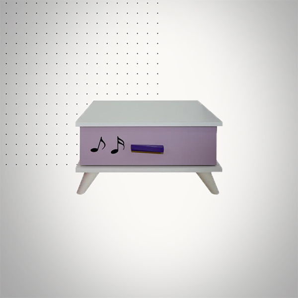 table de nuit violette