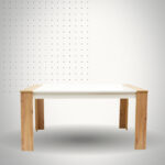 TABLE SALLE A MANGER CORAL AMAZONA/BLANC L:154 P:90 H:75