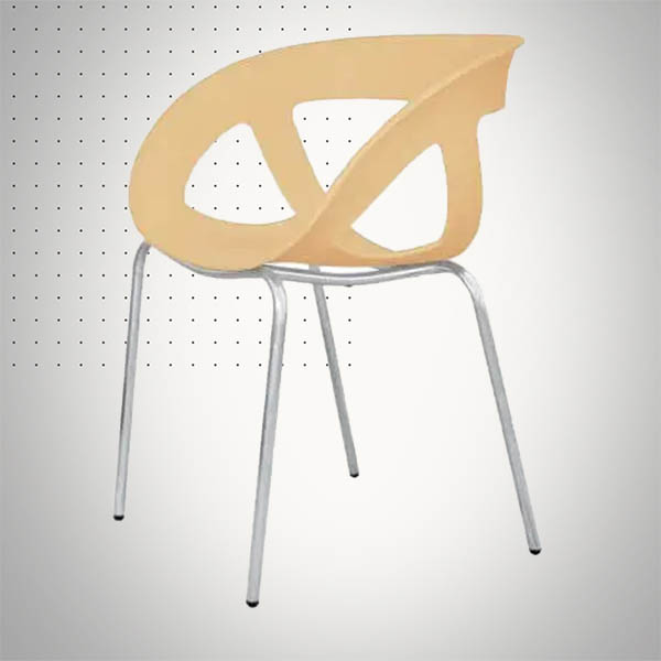 chaise design noisette