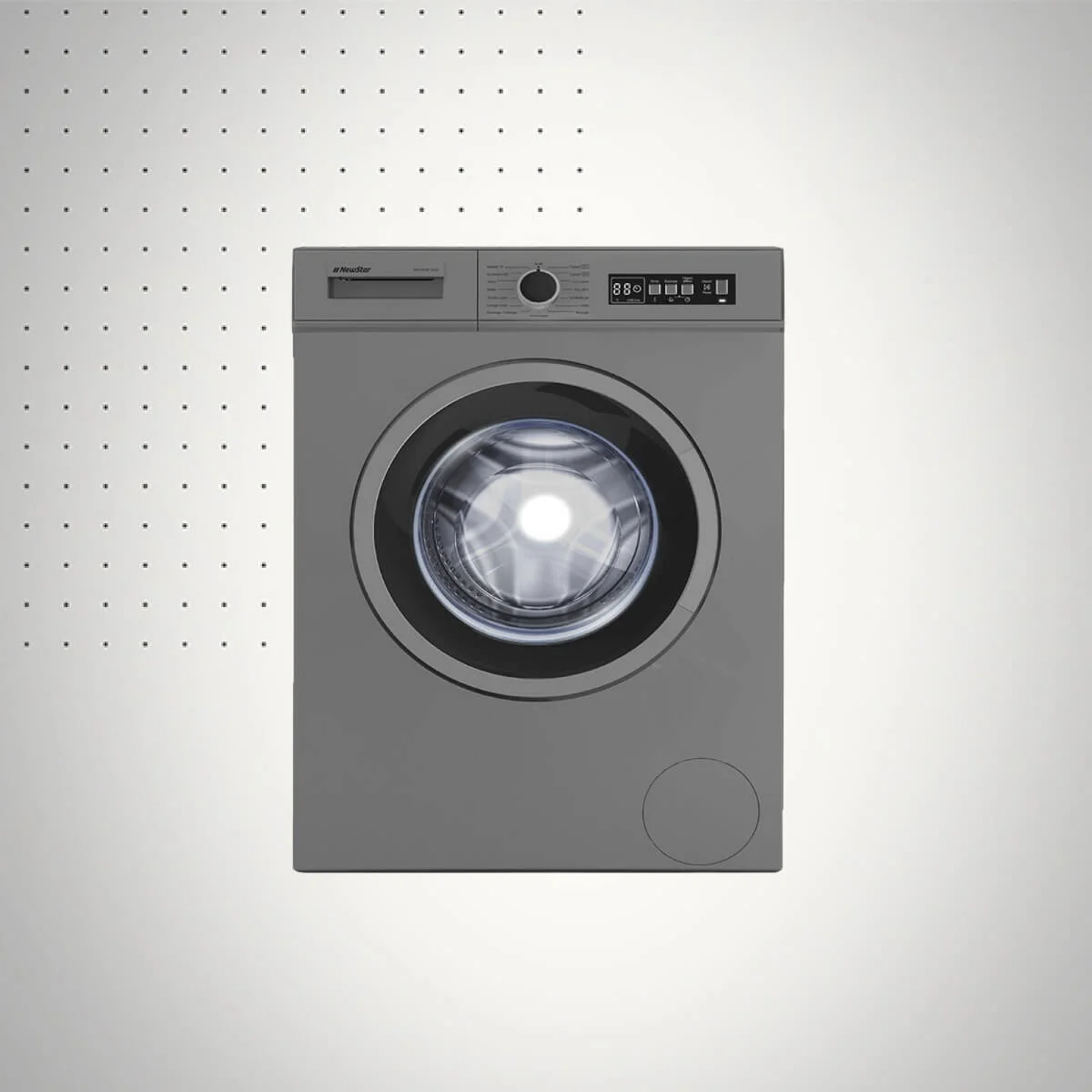 MACHINE À LAVER FRONTALE NEWSTAR MFA0508CT0DS 5KG - SILVER MACHINE À LAVER FRONTALE NEWSTAR MFA0508CT0DS 5KG - SILVER