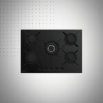 Plaque De Cuisson Focus F.4017BS Fonte Vitro 5 Feux