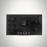 plaque de cuisson focus f.40179bs 5 feux 86 cm vitro noir