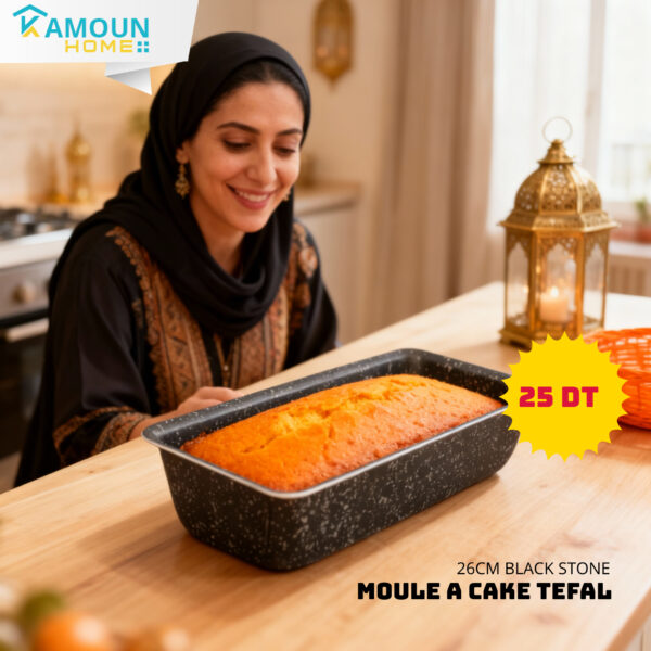 MOULE A CAKE TEFAL 26CM BLACK STONE RECTANGULAIRE