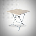 TABLE PLIANTE CARRE 70*70 PVC CHENE BRUT