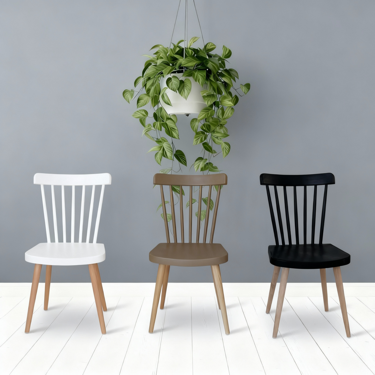 CHAISE HELSINKI PIETEMENT BOIS NATUREL – Image 1