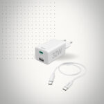 CHARGEUR RÉSEAU UNIVERSEL USB&TYPE-C, 32W + câble USB-C