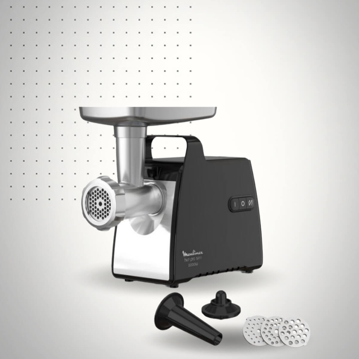 hachoir (3) (1) Hachoir à Viande MOULINEX HV7 ME556810 2200W – Image 1