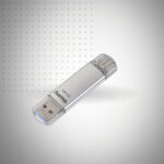 HAMA CLE USB "C-Laeta", USB 3.1 / USB 3.0 Type-C, 32Go, 40 Mo / s, argentée