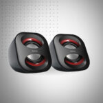 HAUT-PARLEUR HAMA SONIC MOBIL 183 POUR ORDINATEUR PORTABLE - NOIR&ROUGE