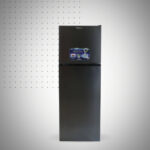 Réfrigérateur double portes biolux 420l no frost dark inox