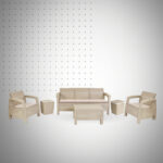 SALON CARTHAGE 7PLACES (1COFFRE+1GLACIÈRE) GREGE