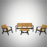 SALON CENTRAL PARK 5 PLACES BASIC BOIS