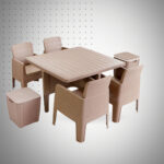 SALON GAMMARTH 4PLACES (1COFFRE+1GLACIÈRE) TAUPE