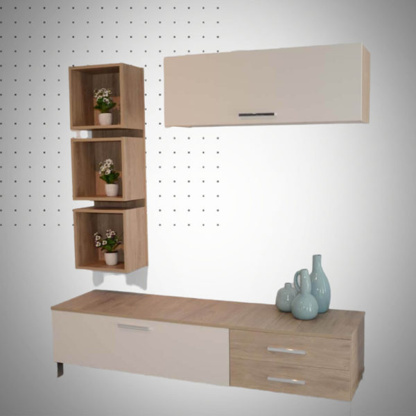 Meuble TV Living Florida – Denver & Beige