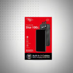 Power Bank Itel STAR 100C Avec 3 Câbles / 10000 mah / Noir