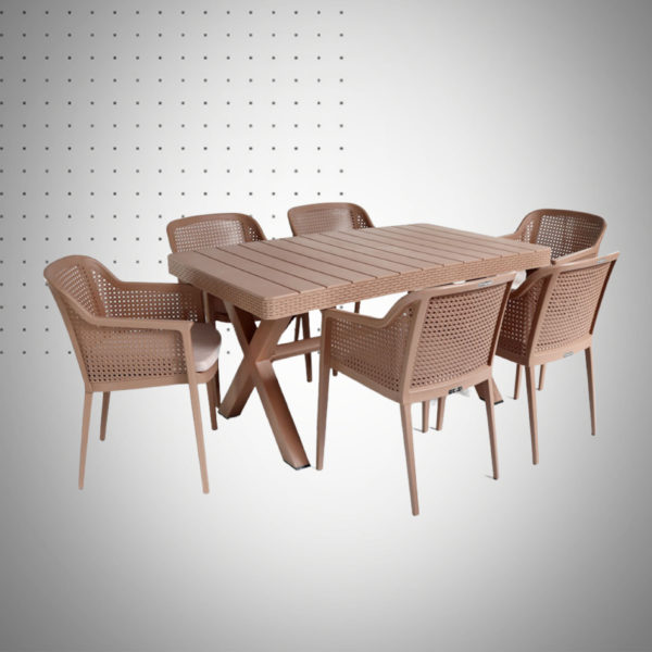 PACK TABLE AXIOME+6 CHAISES MAJESTIC