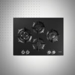 Plaque De Cuisson à Gaz Premium 4 Feux 70 cm AP741.BS01 Noir