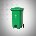 POUBELLE 120L + ACC + COUVERCLE VERT