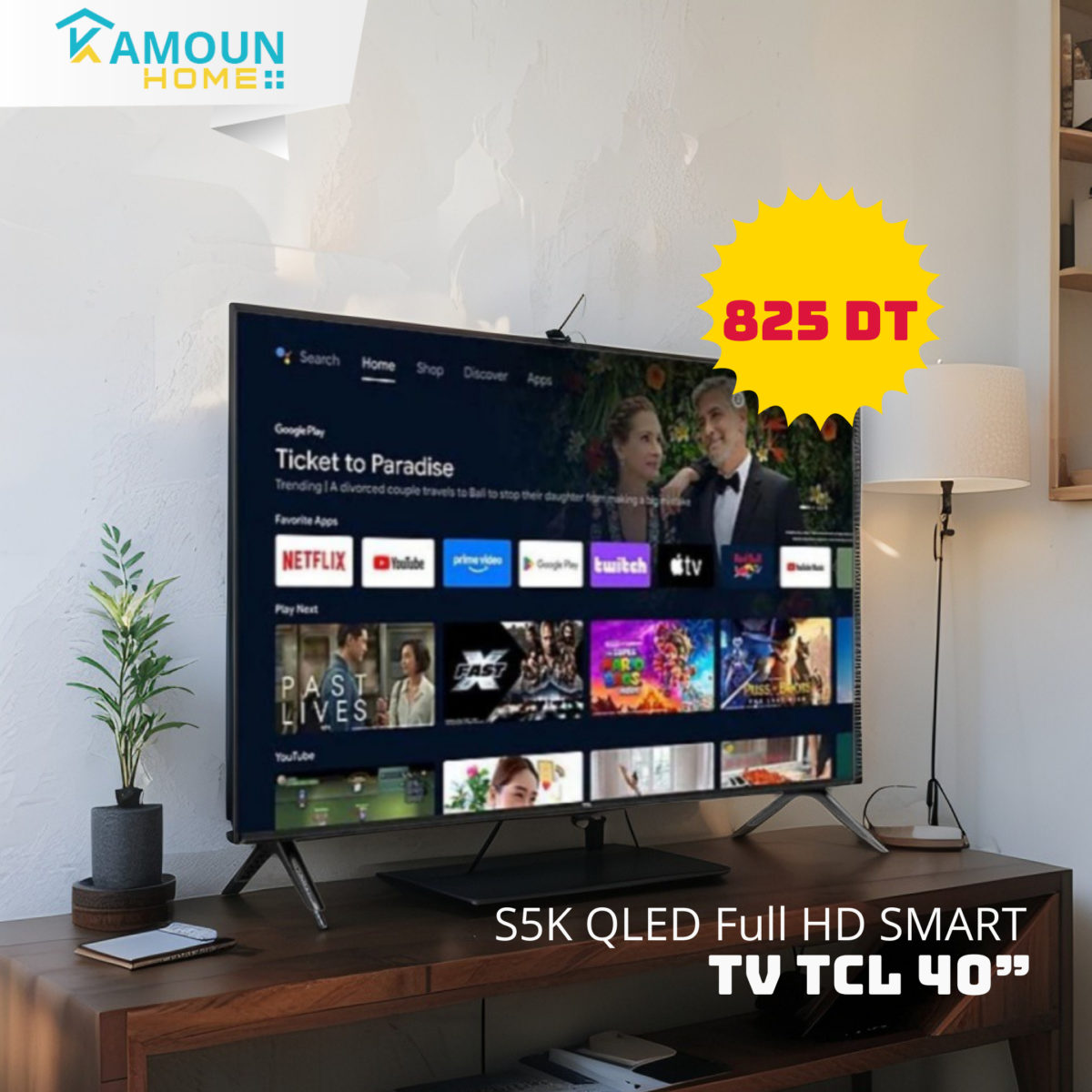 tv tcl (1) Tv TCL 40'' S5K QLED Full HD SMART - Image 1