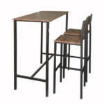 TABLE HAUTE ALBA SOCLE NOIR - Image 2