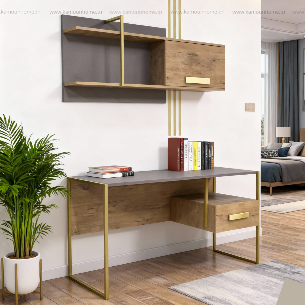 BUREAU+NICHE GOLD AMAZONA/MOKA - Image 1