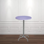 TABLE HAUTE D60 WZ SOCLE METALLIQUE EN TUBE ROND D25mm