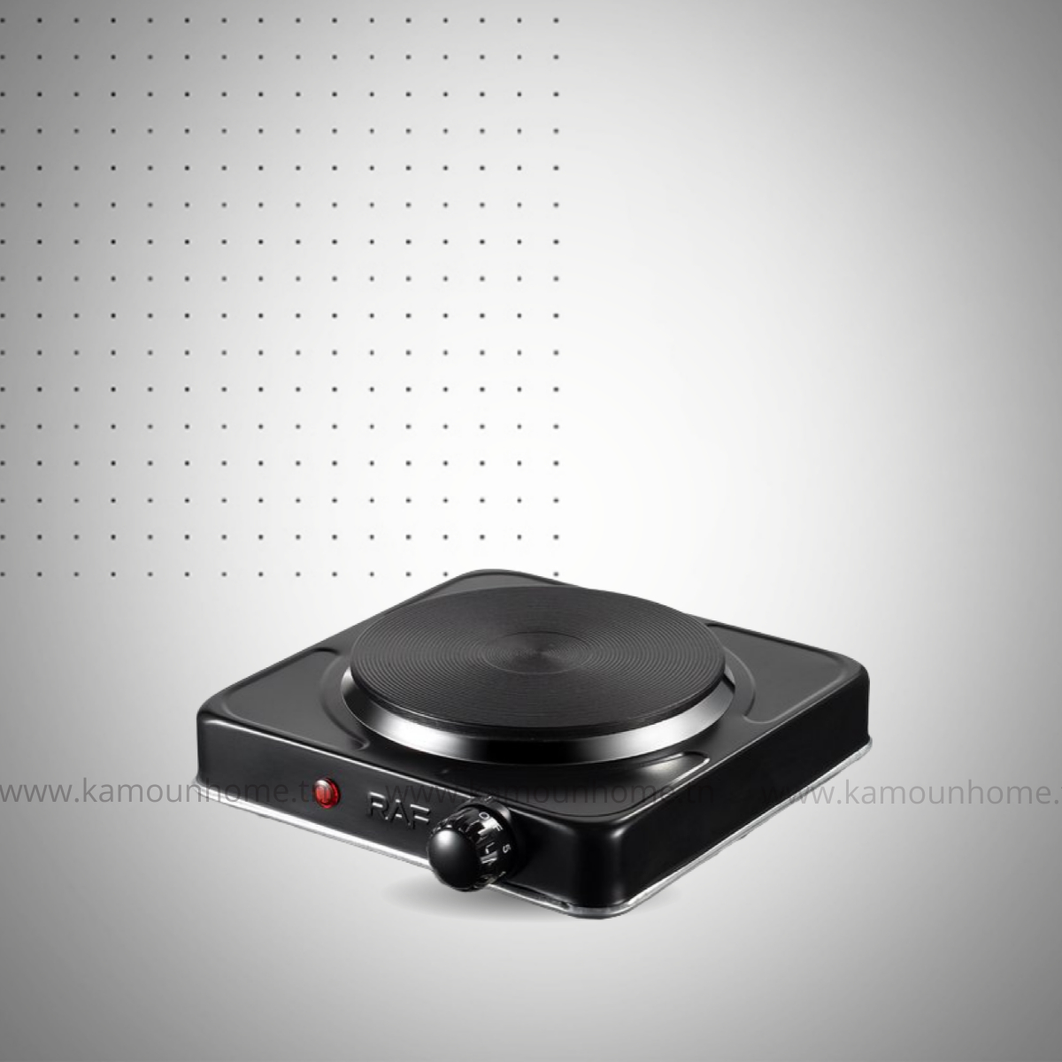 RECHAUD ÉLECTRIQUE RAF R.8010A 1FEU- NOIR RECHAUD ÉLECTRIQUE RAF R.8010A 1FEU - Image 1