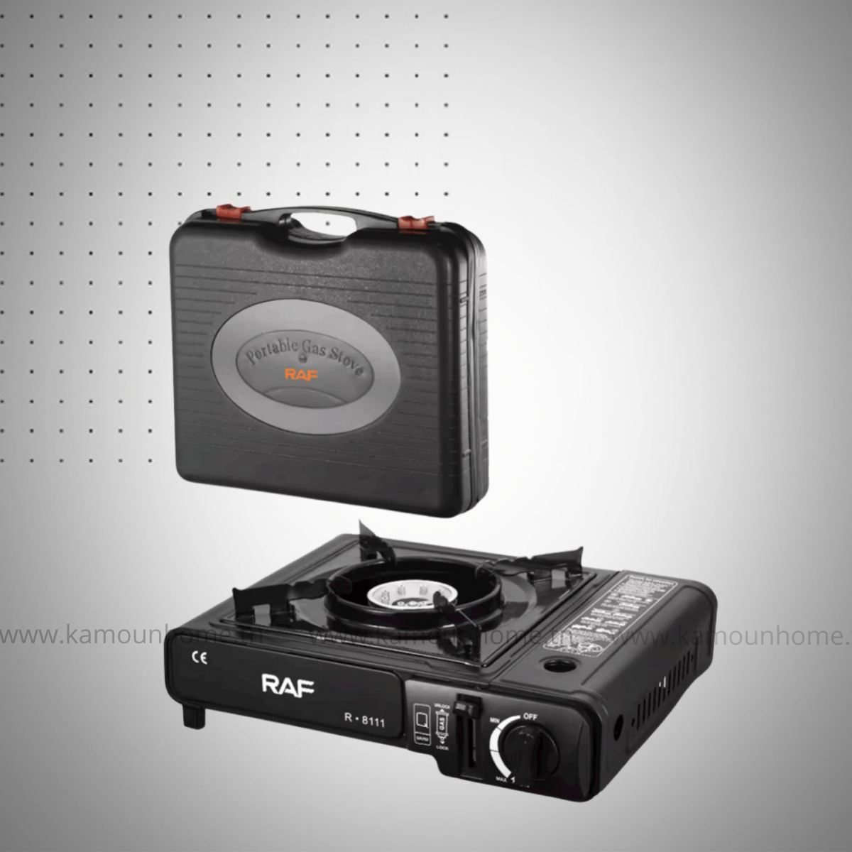 RECHAUD GAZ RAF PORTATIF 1F 3000W NOIR RECHAUD GAZ RAF PORTATIF 1F 3000W NOIR - Image 1