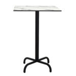 TABLE HAUTE 80X80 WZ SOCLE METALLIQUE EN TUBE ROND D25mm - Image 7