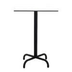 TABLE HAUTE 80X80 WZ SOCLE METALLIQUE EN TUBE ROND D25mm - Image 11