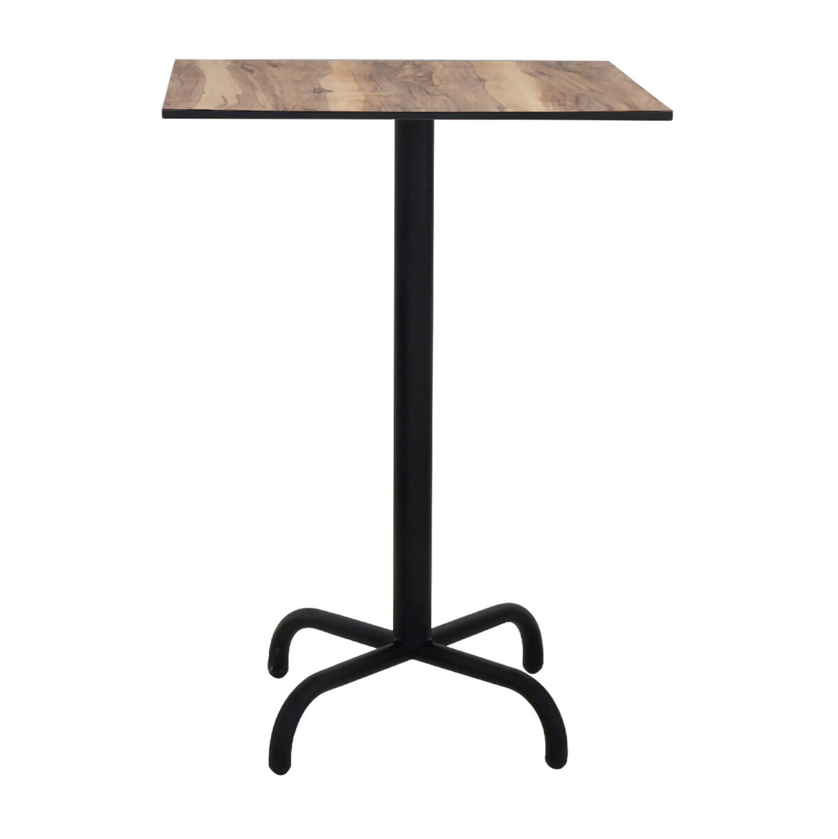 TABLE HAUTE 80X80 WZ SOCLE METALLIQUE EN TUBE ROND D25mm - Image 6