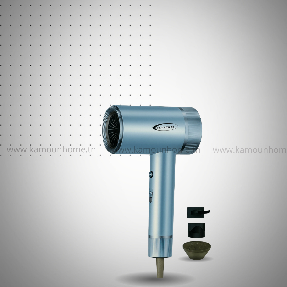 sechoir bleu SECHOIRE  Florence HK448 1000W - Image 1