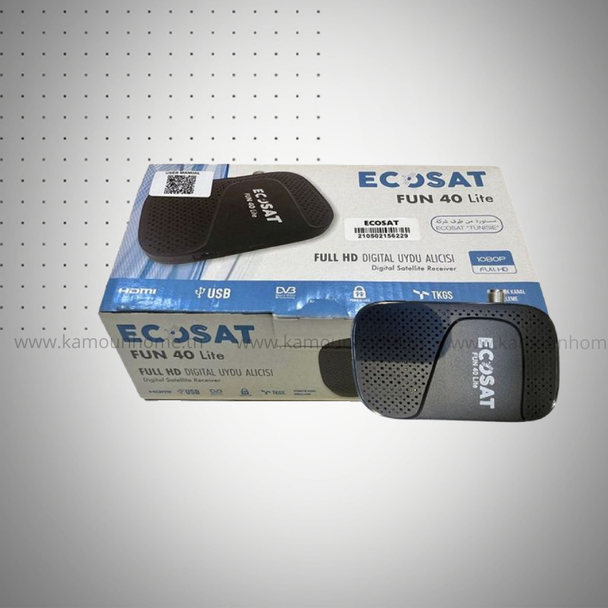 Récepteur ECOSAT FUN 40 Lite +2 Abonnements (12 mois MATADOR _ 12 MOIS FUNCAM Lite) Récepteur ECOSAT FUN 40 Lite +2 Abonnements (12 mois MATADOR / 12 MOIS FUNCAM Lite) - Image 1