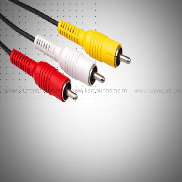 Câble Audio/Vidéo RCA mâle Vers RCA mâle - 1.5 Mètres