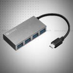 Hub USB SANDBERG 136-20 USB-C Vers 4 USB 3.0 - Gris