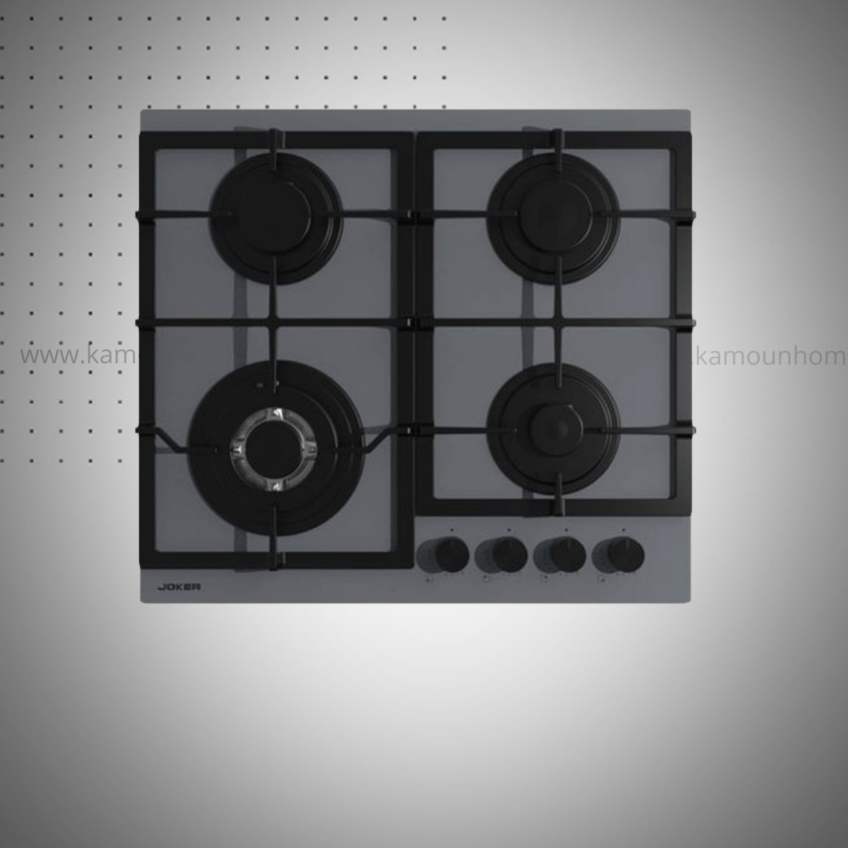 PLAQUE CAPPO JOKER 4 FEUX _ 60CM _ VITRO GRIS PLAQUE CAPPO JOKER 4 FEUX / 60CM / VITRO GRIS - Image 1