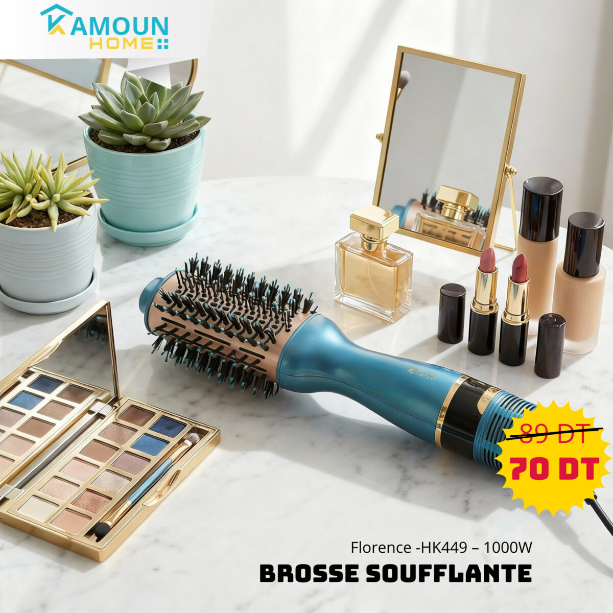 Brosse Soufflante Florence avec afficheur HK449 – 1000W - Image 1