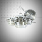 Batterie de Cuisine korkmaz A2055 8 Pièces Inox